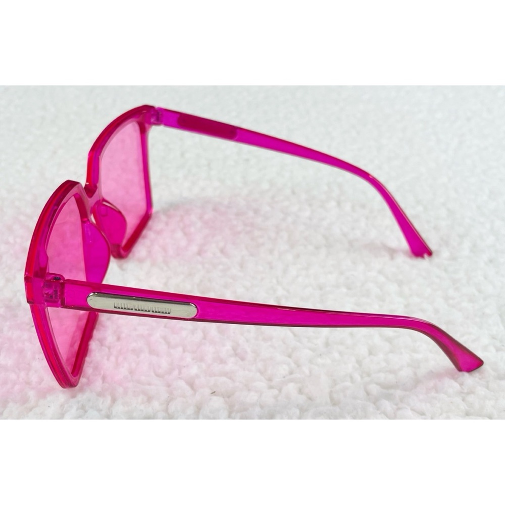 (NIB) RENNES • Hot Pink Square Frame Fashion Glasses - Picture 4 of 16